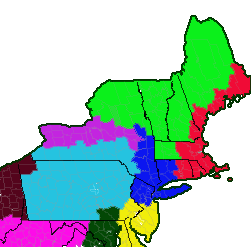 Northeast US remapped