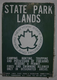 park sign